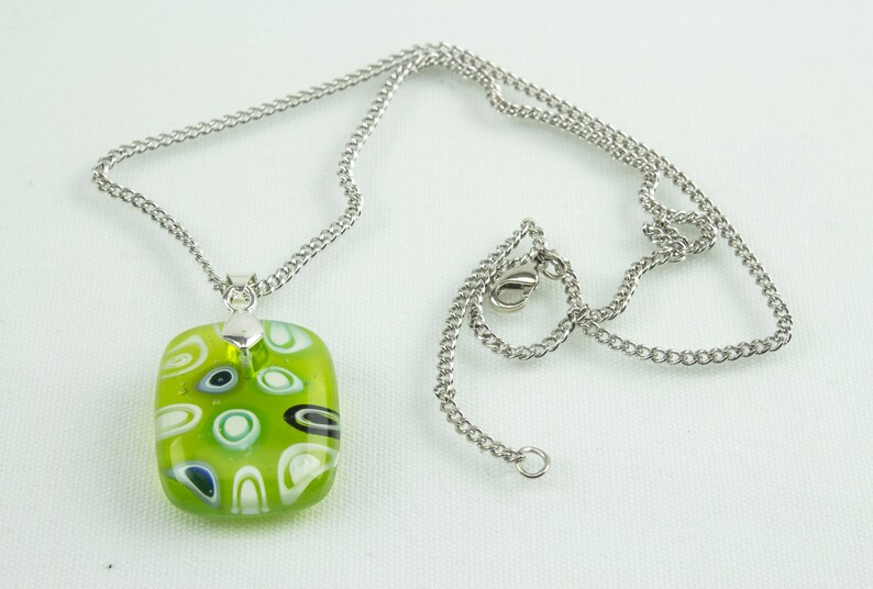 Lime Millefiori Pendant