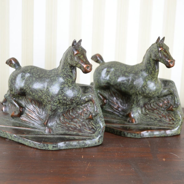 Vintage Horse Bookends