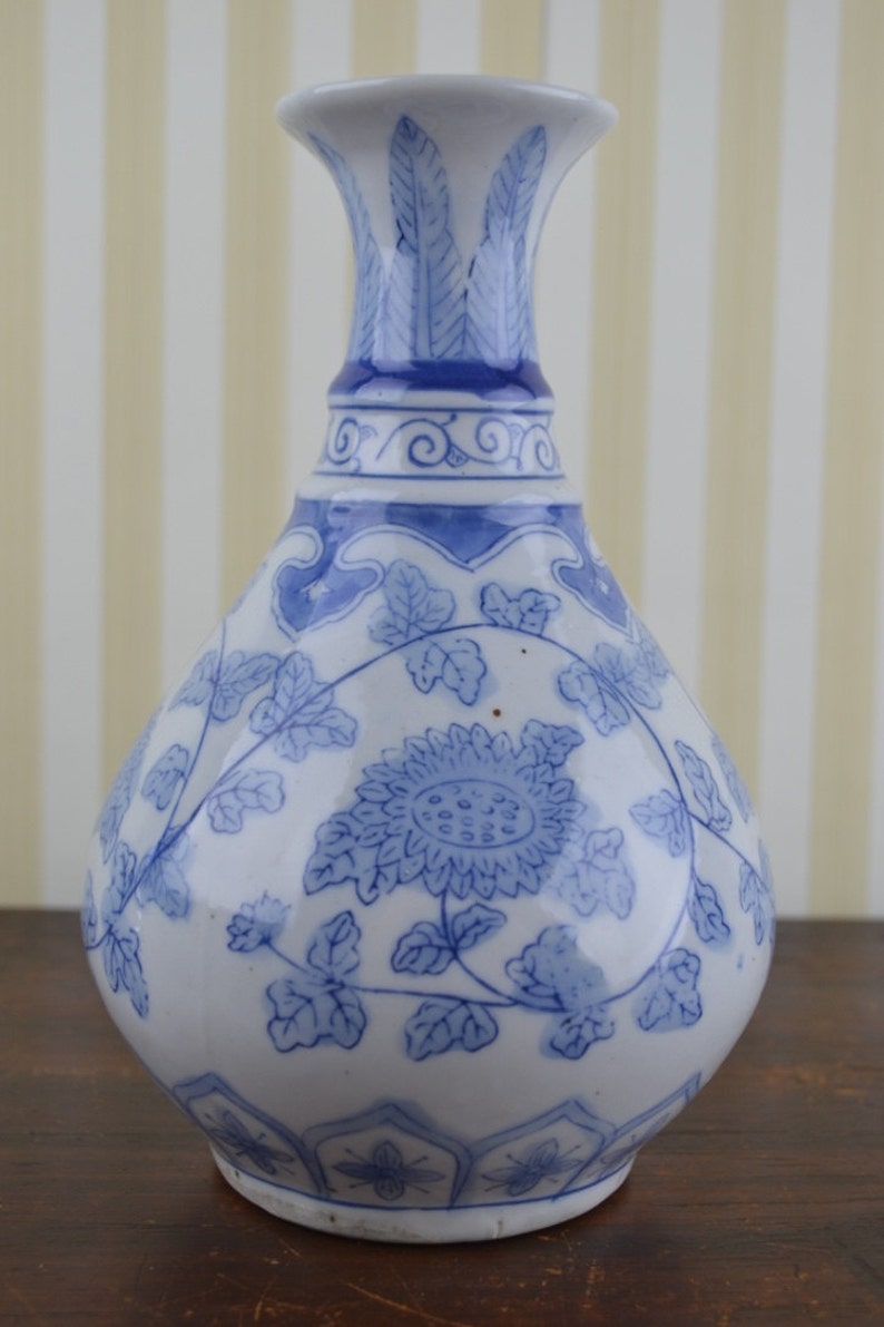 Vintage Chinoiserie Vase Etsy