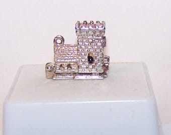 CHURCH WEDDING  CHARM --   Mechanical-- Opens to Bride and Groom --Vintage 3 D Detailed--Marked Sil