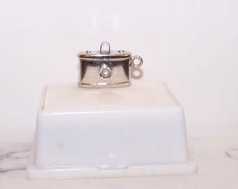 CAMERA CHARM --  35mm  Style -- Vintage Sterling --Marked Danecraft Sterling