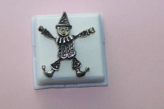 COURT JESTER-- Fully Jointed --Articulated- Head/ Arms/ Legs Move -- Large Vintage Sterling Silver