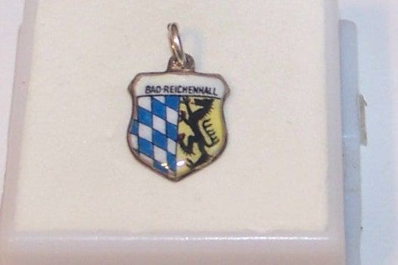 BAD REICHENHALL  GERMANY  Silver  and Enamel Shie… - image 1