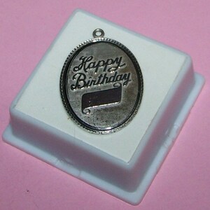 HAPPY BIRTHDAY CHARM --  Vintage Sterling Silver --  Beau