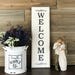Custom Vertical Welcome Farmhouse Wood Wedding or Porch Sign - Etsy