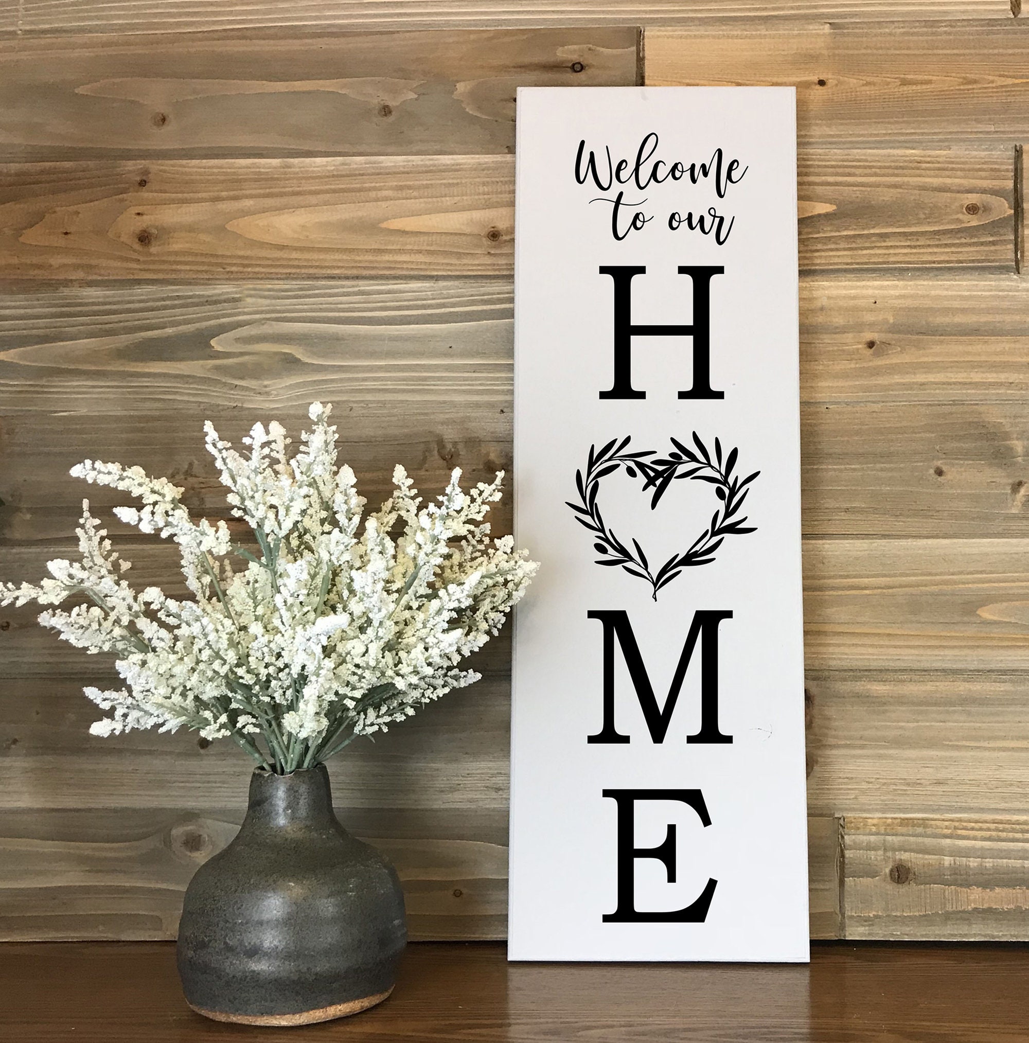 16in Distressed Multi Color Welcome To Our Beach House Wood Sign