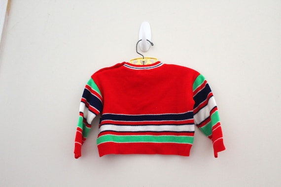 vintage 70s Cute Long Sleeve Striped Freaks & Gee… - image 9