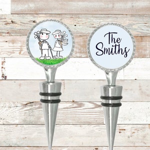 Golf Wine Stopper Golfing Wine Stopper Golf Bottle Stopper Personalized Golf Bottle Stopper Personalized Wine Stopper Golf Gift RyElle