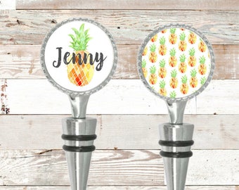 Pineapple Wine Stopper Wine Stopper Personalized Wine Stopper Birthday Gift Wedding Gift Anniversary Gift Personalized Gift RyElle