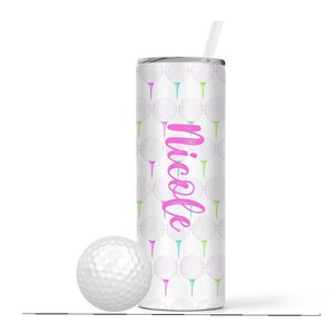 Personalized Golf Tumbler: Stainless Steel Can Cooler