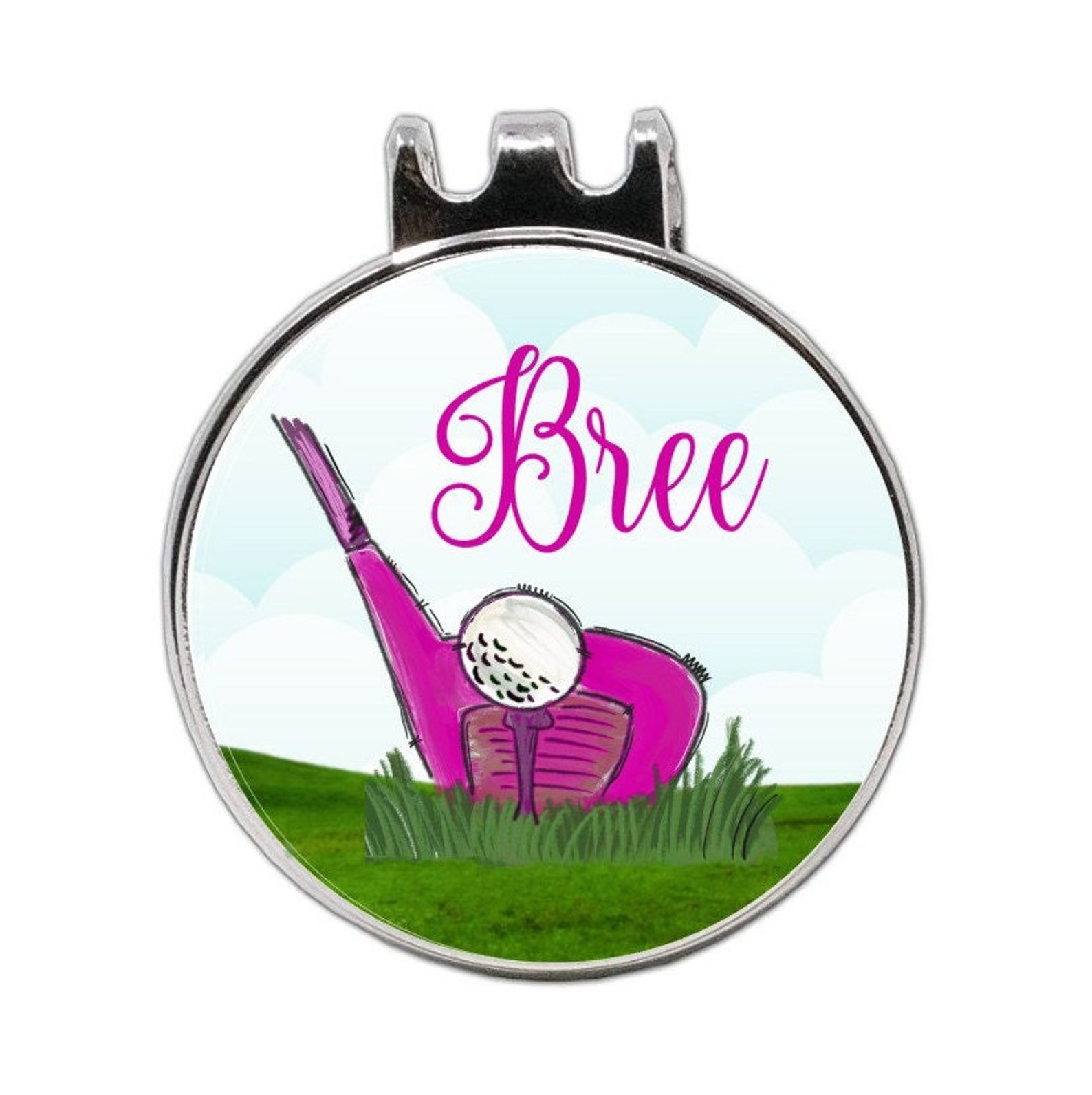 Golf Marker Golf Ball Marker Girls Golf Ball Marker Girls Golf Etsy