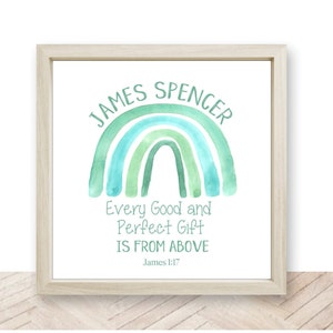 Baby Boy Gift Baptism Gift Personalized Baby Print Personalized Baptism Gift Personalized Baby Gift Shower Gift Personalized Wooden Print