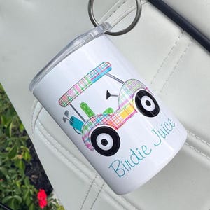 Golf Shot Glass, Birdie Juice Shot Glass, Woman's Golf Gift, Ladies League Gift, Metal Golf Shot Glass, Personalized Golf Shot Glass