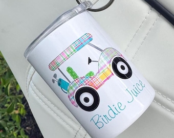 Golf Shot Glass, Birdie Juice Shot Glass, Woman's Golf Gift, Ladies League Gift, Metal Golf Shot Glass, Personalized Golf Shot Glass