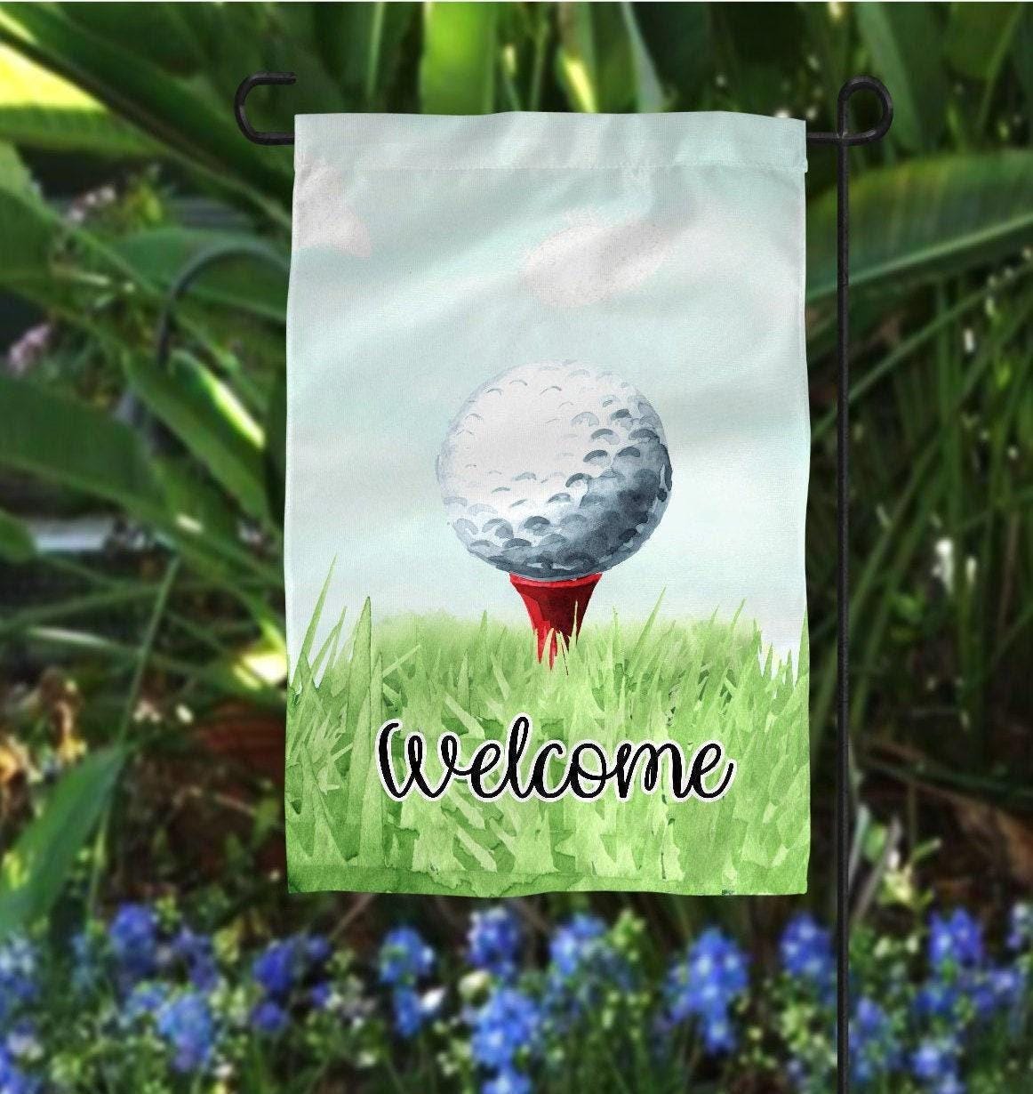 Personalized Golf Garden Flag Welcome Golfing Gift | 11.5x18"
