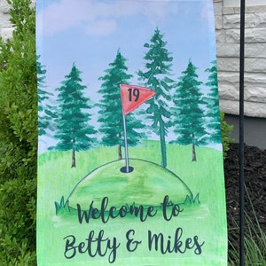 Golf Flag Golf Garden Flag Personalized Garden Flag Personalized Golfing Flag Golf Gift Welcome Gift Housewarming Gift Hostess Gift RyElle