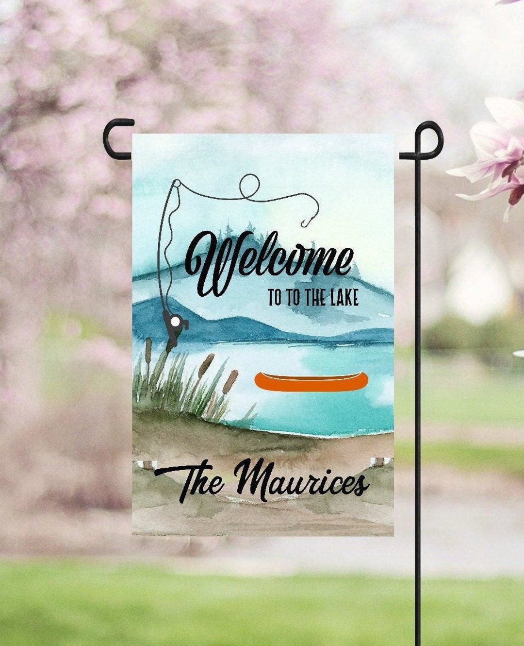 Lake House Flag Personalized Lake House Flag Housewarming Gift Etsy