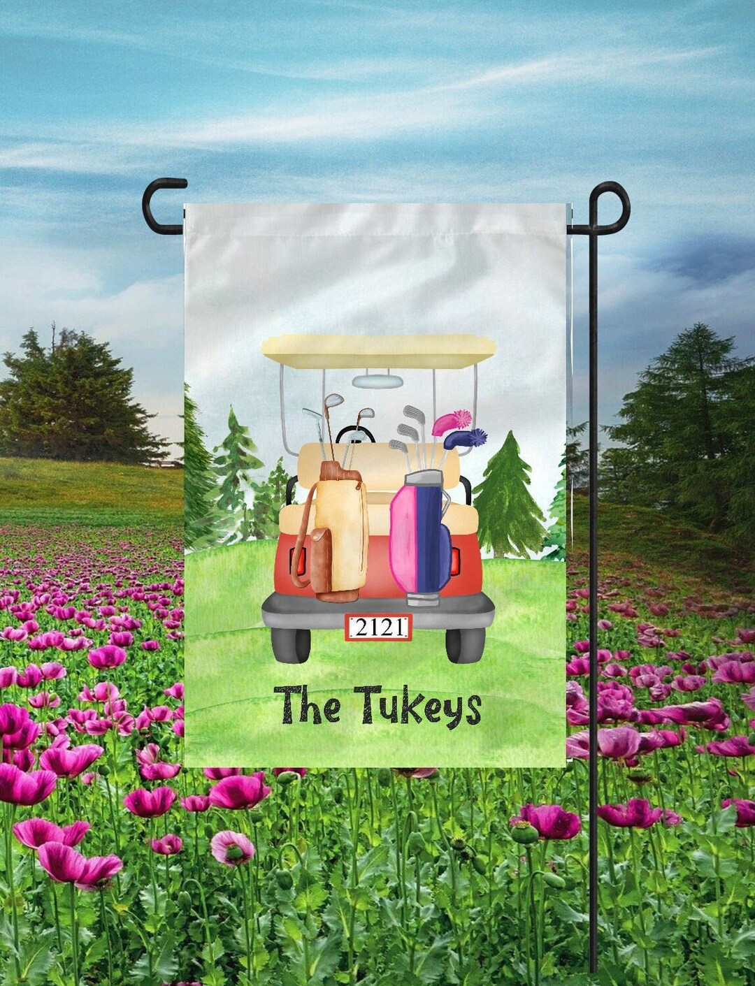 Golf Flag Golf Cart Flag Personalized Flag Personalized Golf Flag