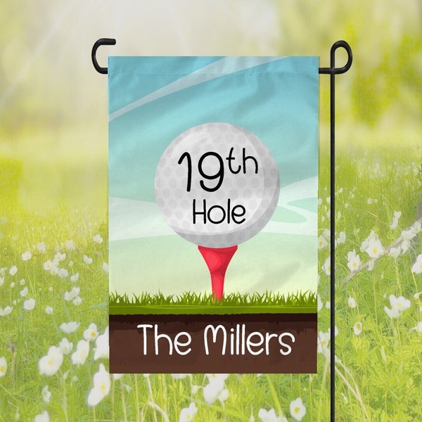 19th Hole Golf Flagge – 30,5 X 45,7 Cm, Nylon, Wetterfest – Golf-Deko