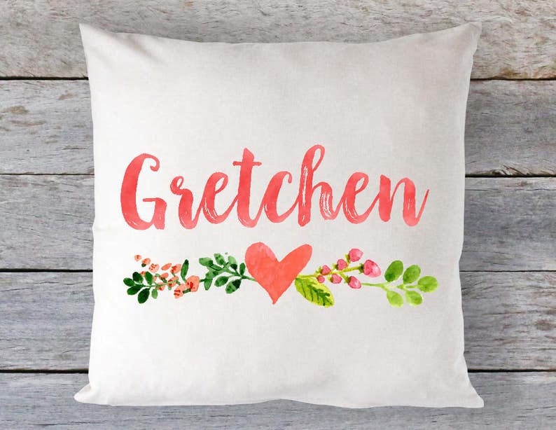 Flower Pillowcase Baby Gift Personalized Gift Personalized Etsy