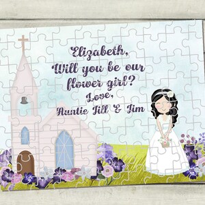 Personalized Puzzle Flower Girl Gift Flower Girl Personalized Flower Girl Gift Flower Girl Puzzle Girls Personalized Puzzle Girls Gift