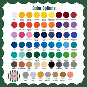 a grid of color options, including various shades of white, yellow, orange, pink, purple, blue, green, and teal. The colors are presented in a visually appealing manner, with each color represented by a circle. The image is a collage of multiple color options, and it does not contain any redundancy or vague descriptions.