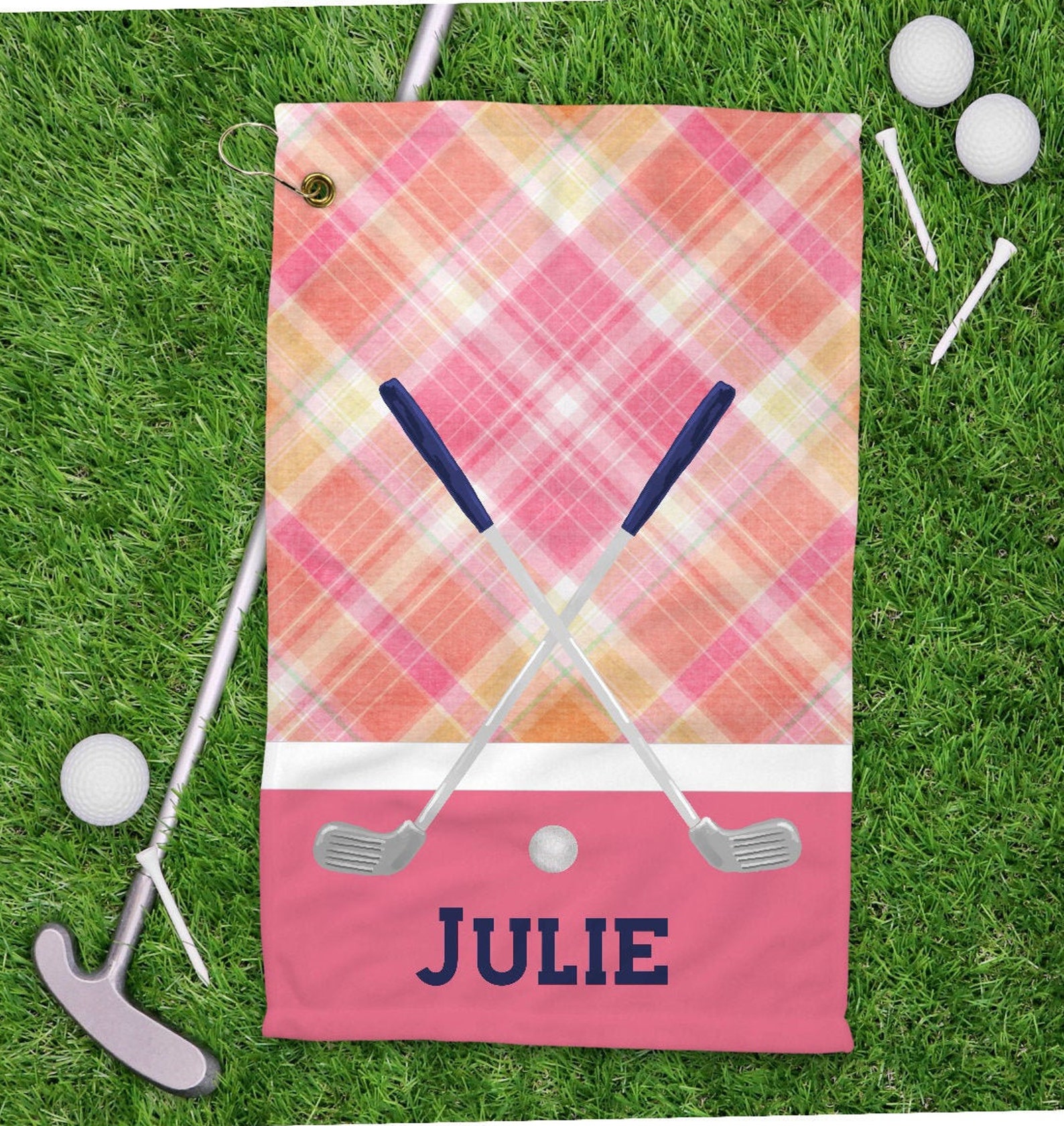 Golf Cart Towel Personalized Golf Towel Golfer Gift Etsy