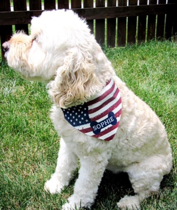 usa dog bandana
