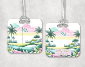 Personalized Golf Bag Tag: Double-Sided Custom Design