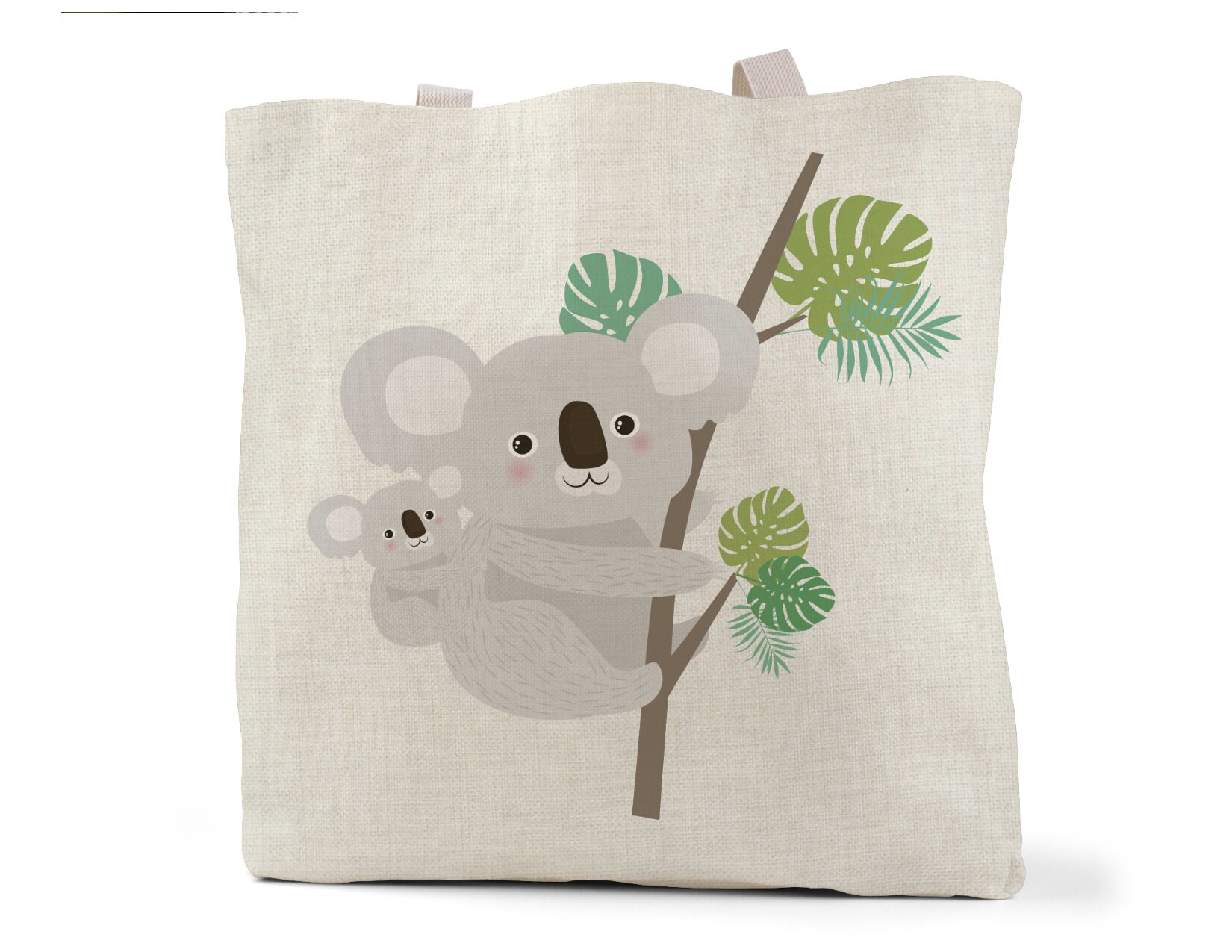 Koala Tote Koala Bag Personalized Koala Bag Baby Gift Book Bag Etsy