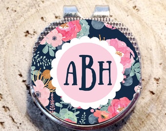 Golf Ball Marker Golf Marker Golf Divot Tool Divot Tool Ball Marker Personalized Golf Ball Marker Mothers Day Gift Flower Ball Marker RyElle
