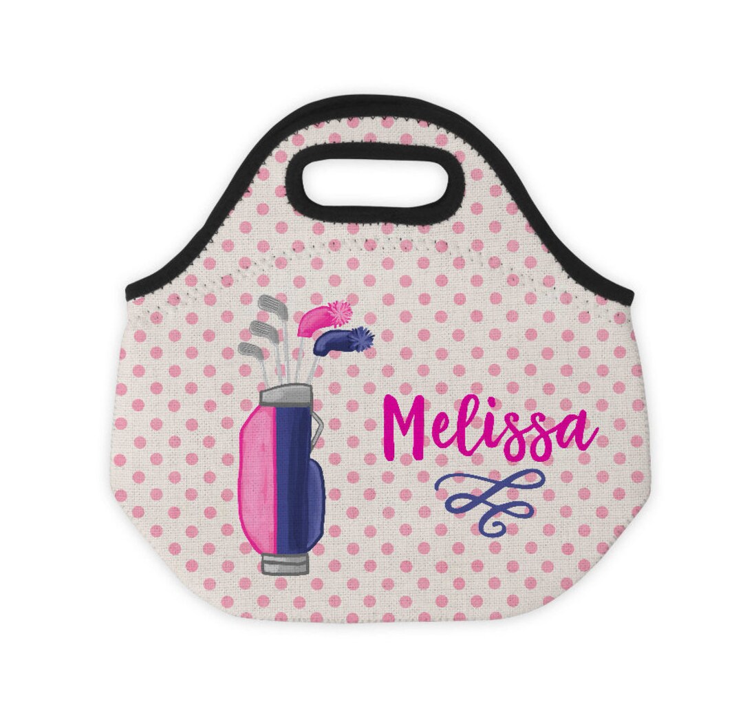 Lunch Tote Golf Gift Golf Lunch Bag Golf Cooler Personalized Lunch Bag