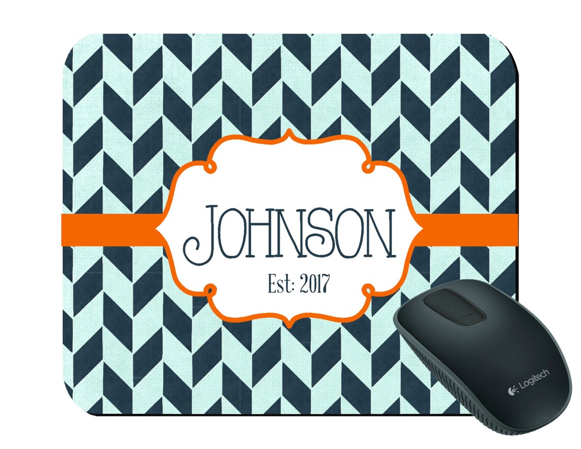 Personalized Mouse Pad Custom Mouse Pad Monogrammed Mouse Pad Etsy