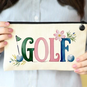Neceser de golf, regalo para chicas golfistas, neceser de golf para mujer, regalo para ligas femeninas de golf, regalo para torneos de golf, regalo divertido para golfistas, estilo preppy