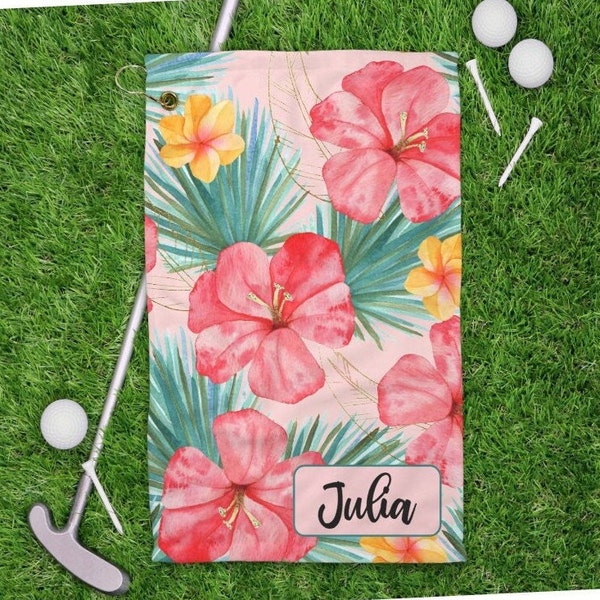 Golf Towel Hawaiian Etsy