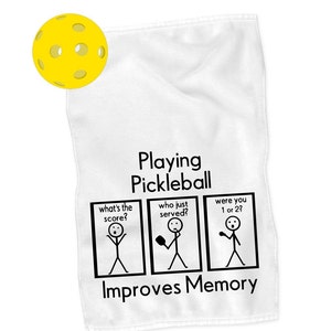 Funny Pickleball Towel: Sports Gift for Players