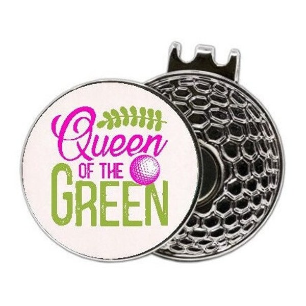 Golf Ball Marker Personalized Golf Ball Marker Queen of the Green Golf Ball Marker Womans Golf Ball Marker Wine Golf Ball Marker Ladies Golf