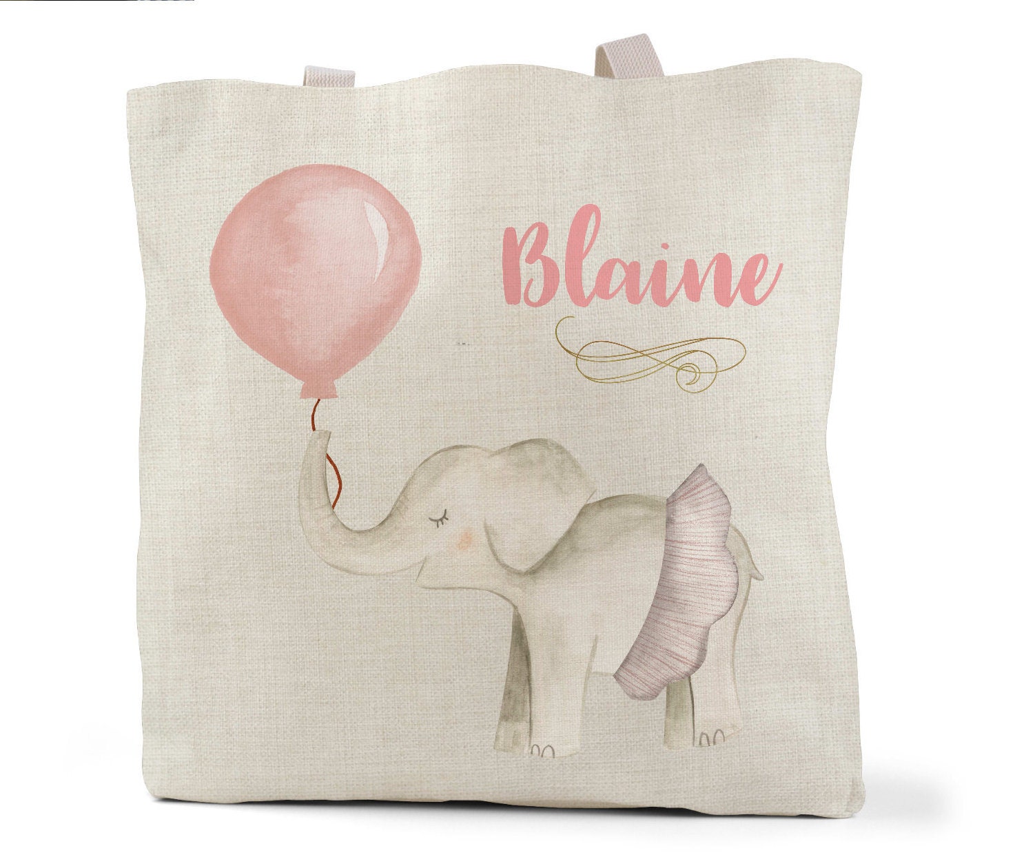 Baby Girl Gift Elephant Bag Elephant Tote Baby Shower Gift Etsy