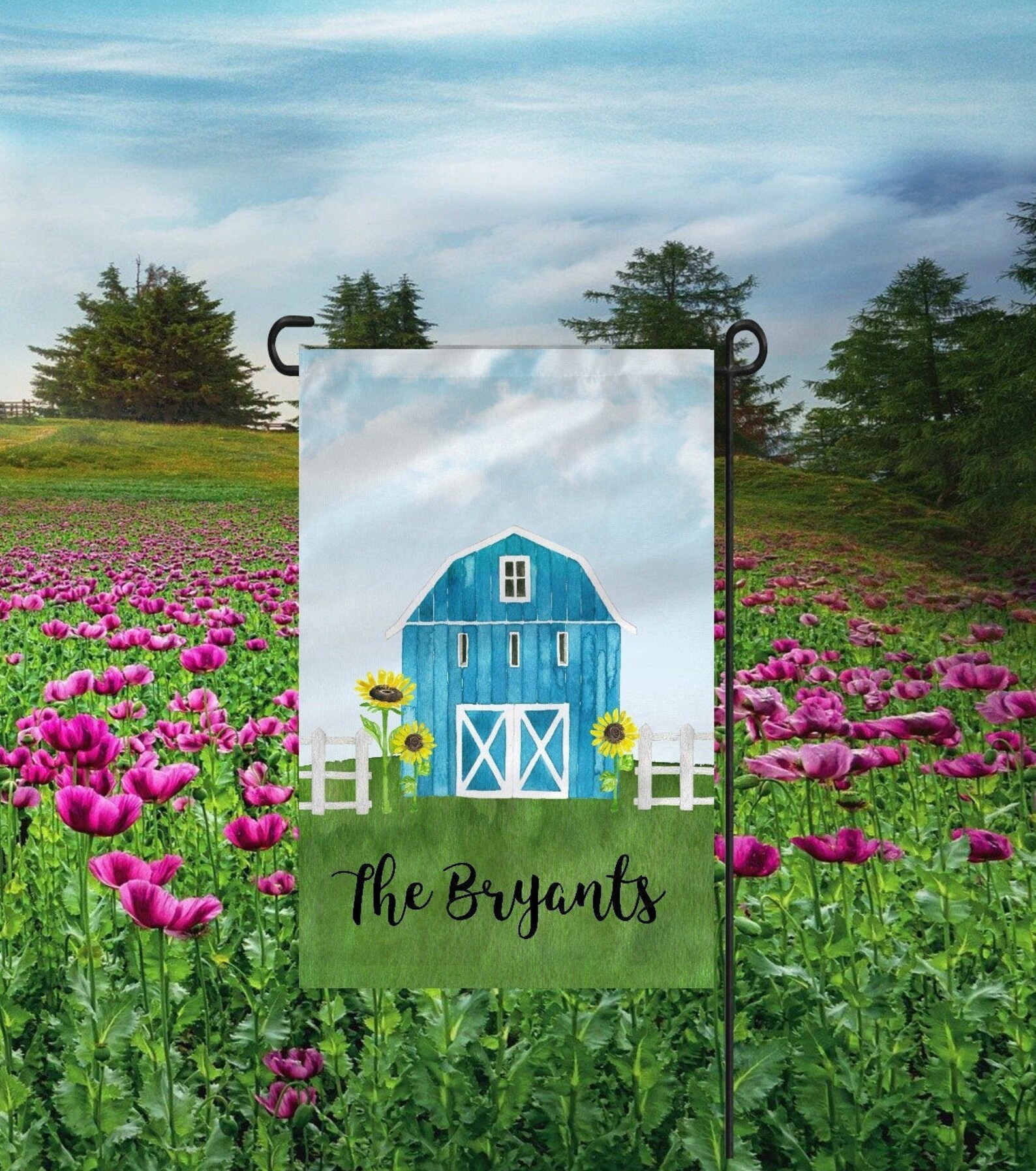 Farm Flag Garden Flag Barn Flag Housewarming Gift Personalized - Etsy