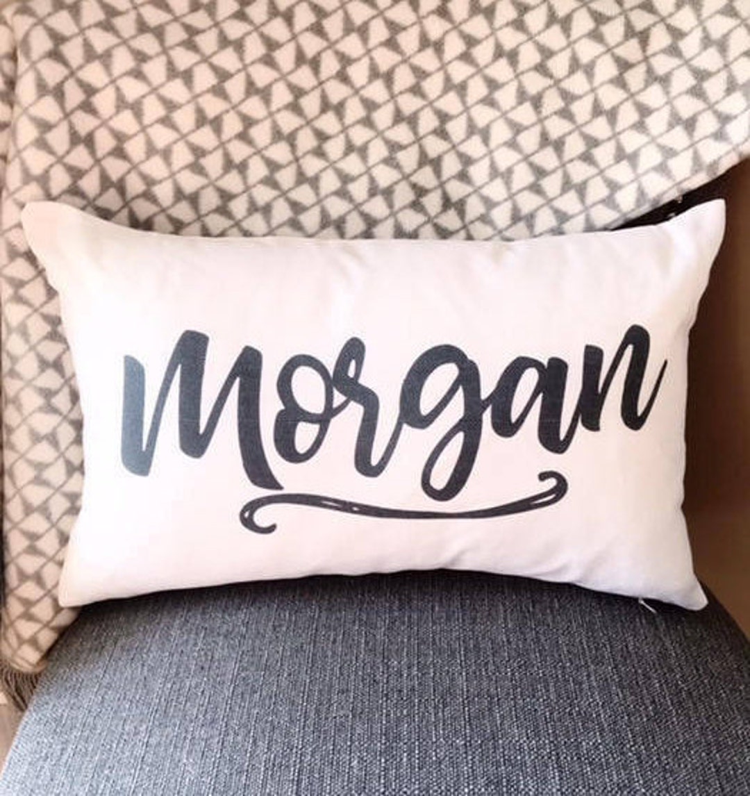 Personalized Name Pillow Last Name Pillow Housewarming Gift Real Estate