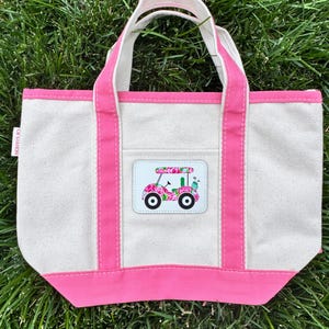 Golf Bag Golf Tote Personalized Golf Tote Womans Golf Bag Womans Golf Tote Canvas Tote Womans Golf League Ladies Golf Tote Pink Canvas Tote