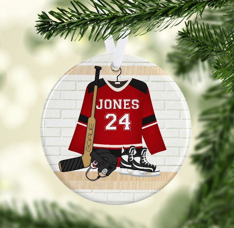 Hockey Ornament Goalie Ornament Hockey Goalie Ornament Etsy