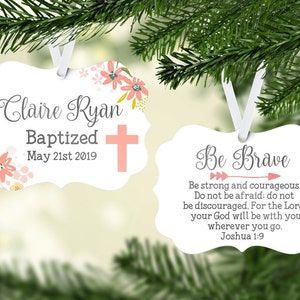 Baptism Gift Personalized Baptism Gift Baptism Ornament Girls Baptism Gift Personalized Girls Baptism Gift Christening Gift Christening