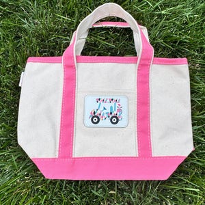 Golf Bag Golf Tote Personalized Golf Tote Womans Golf Bag Womans Golf Tote Canvas Tote Womans Golf League Ladies Golf Tote Pink Canvas Tote