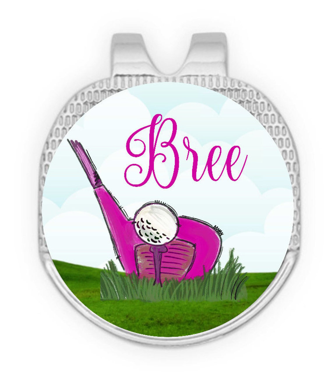 Golf Marker Golf Ball Marker Girls Golf Ball Marker Girls Golf Etsy