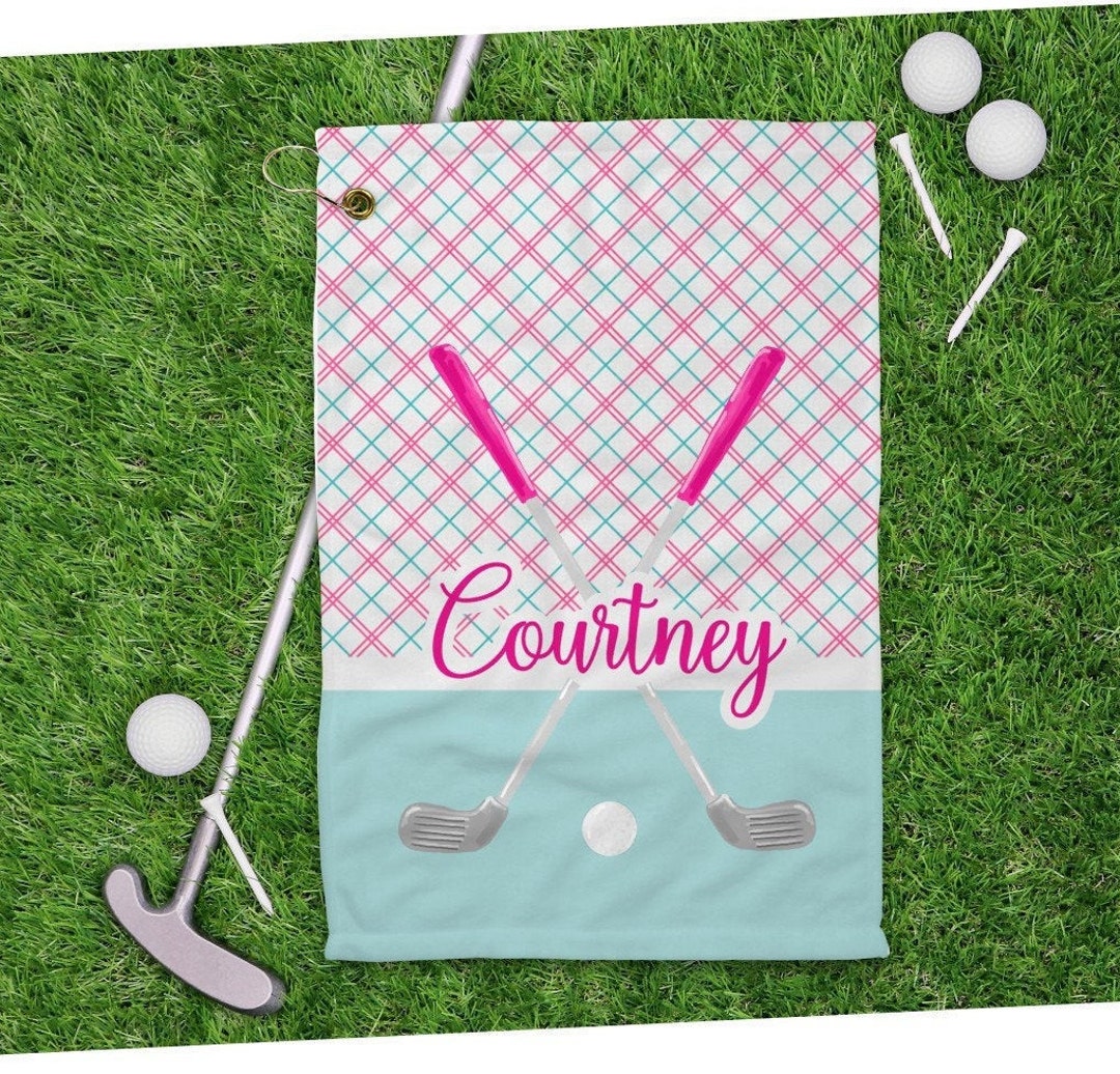 Golf Cart Towel Personalized Golf Towel Golfer Gift Etsy