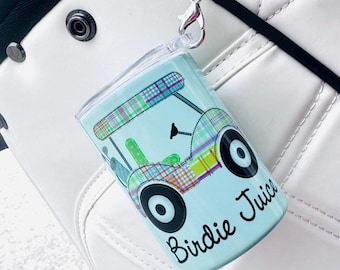 Golf Shot Glass, Birdie Juice Shot Glass, Woman's Golf Gift, Ladies League Gift, Metal Golf Shot Glass, Personalized Golf Shot Glass