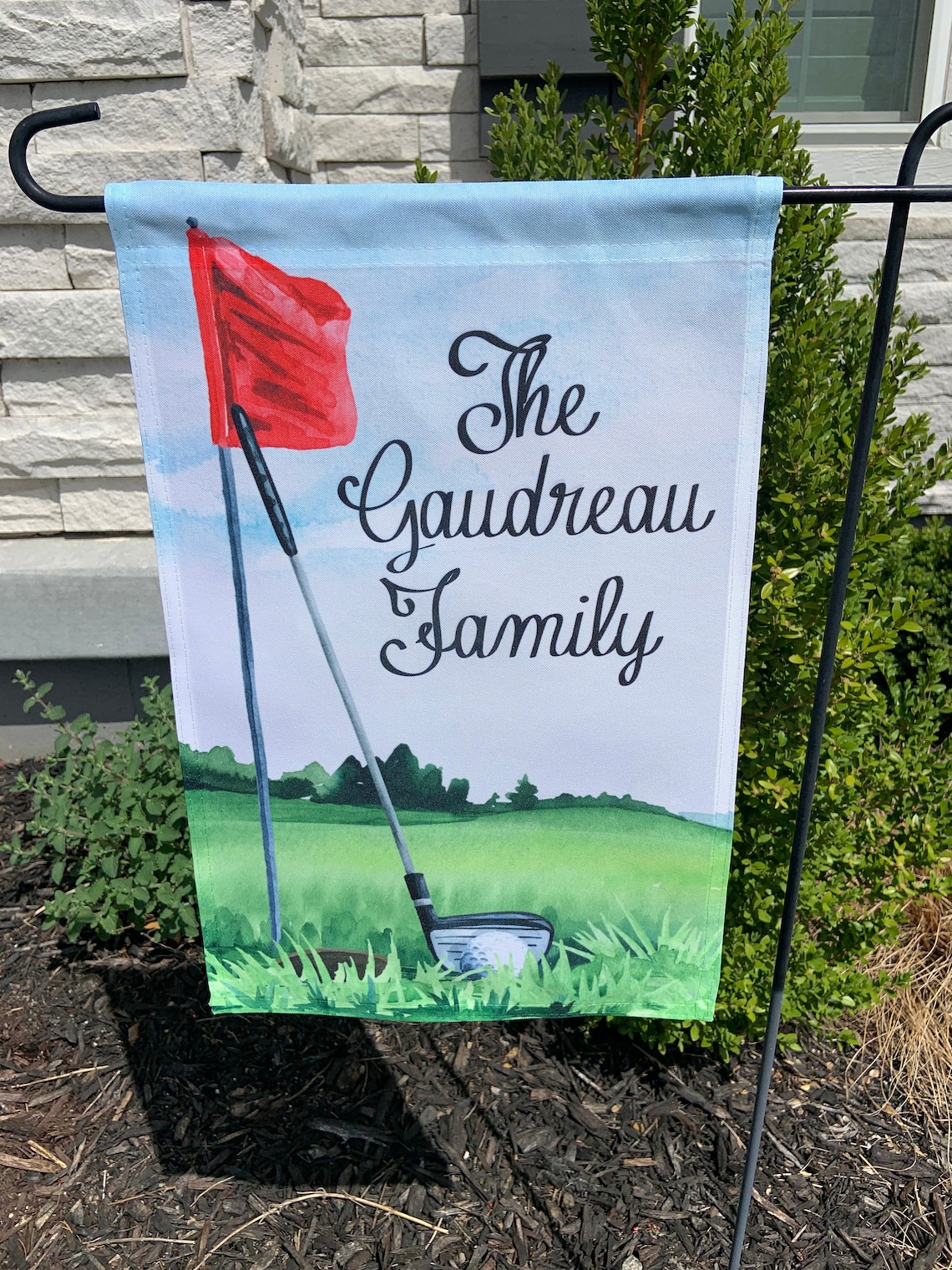 Golf Flag Golf Garden Flag Personalized Garden Flag Etsy