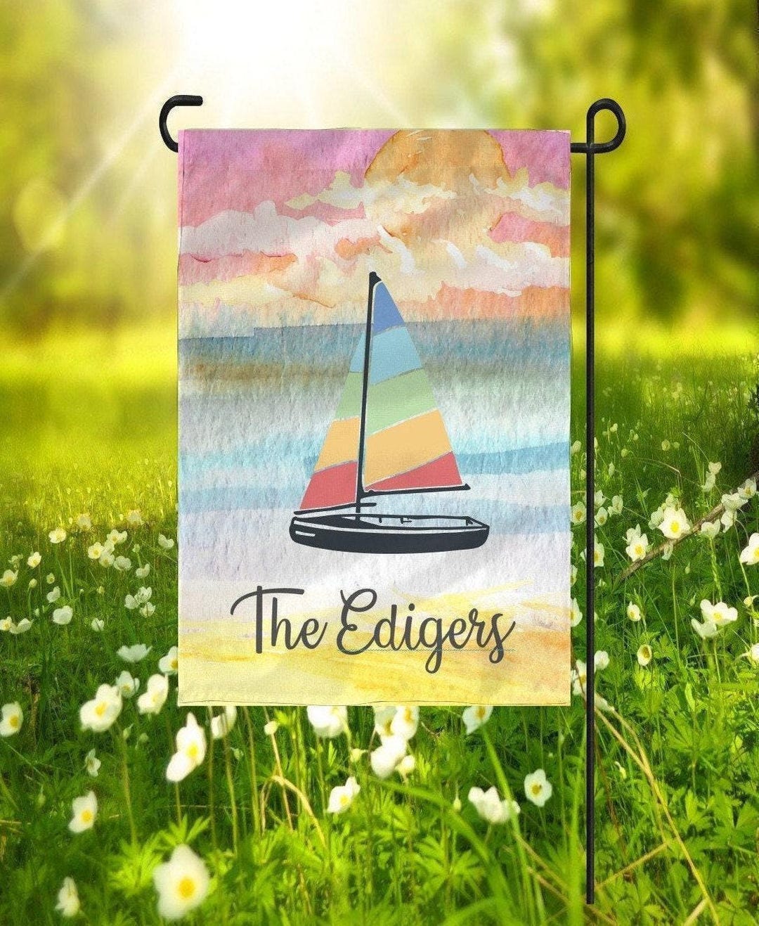 Lake Garden Flag Welcome to the Lake Flag Personalized Garden Flag ...