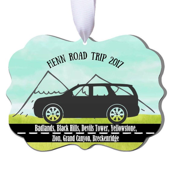 Airplane Ornament Family Road Trip Ornament Personalized Family Ornament Personalized Christmas Ornament European Road Trip Ornament RyElle